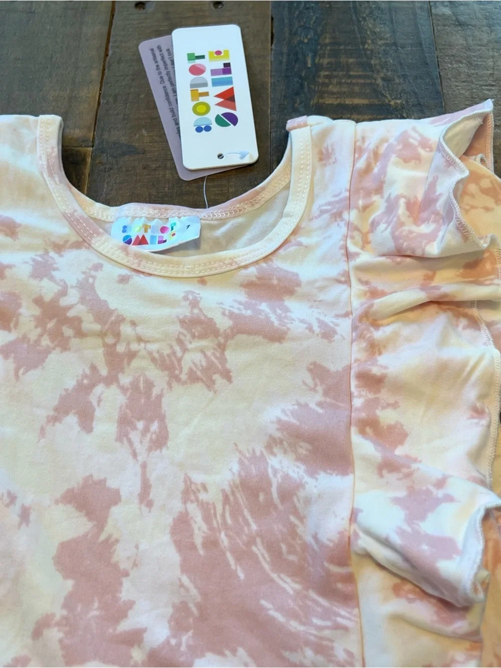 Dot Dot Smile size 7 girls tie dye Ruffle twirl dress new
